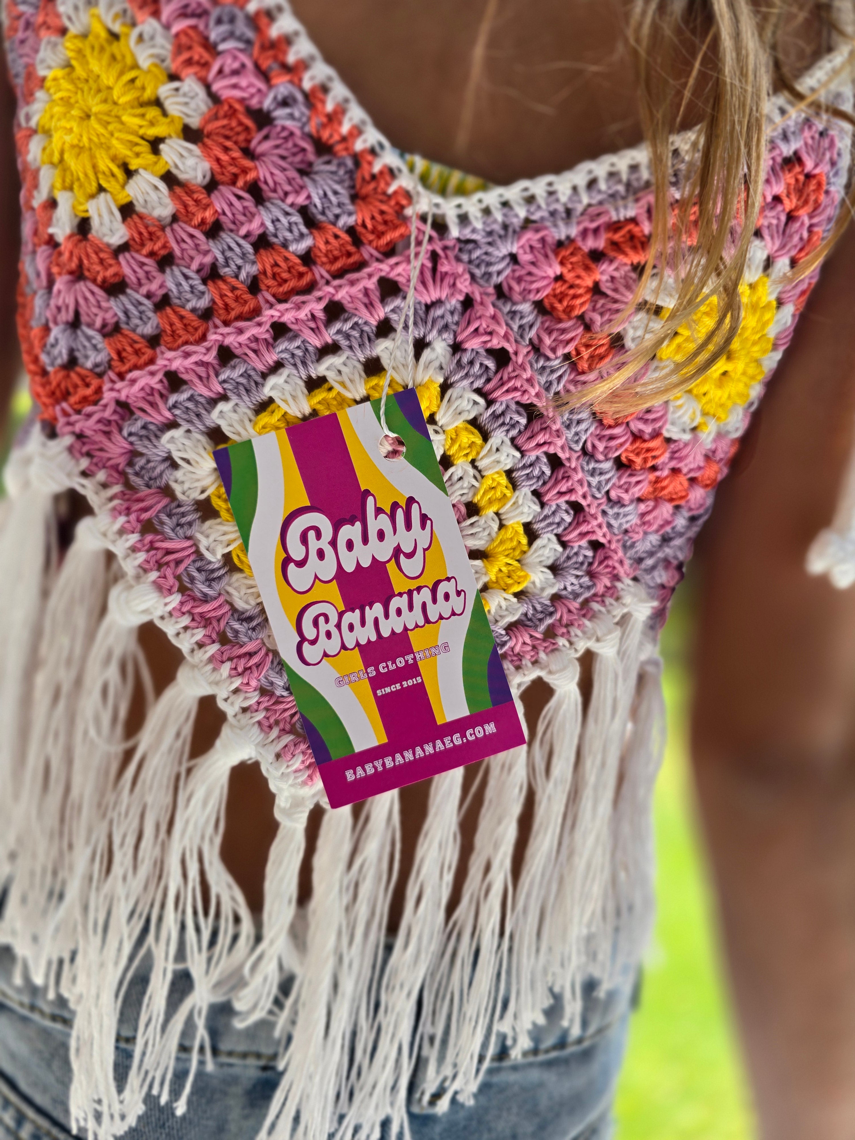Sunrise fringe top