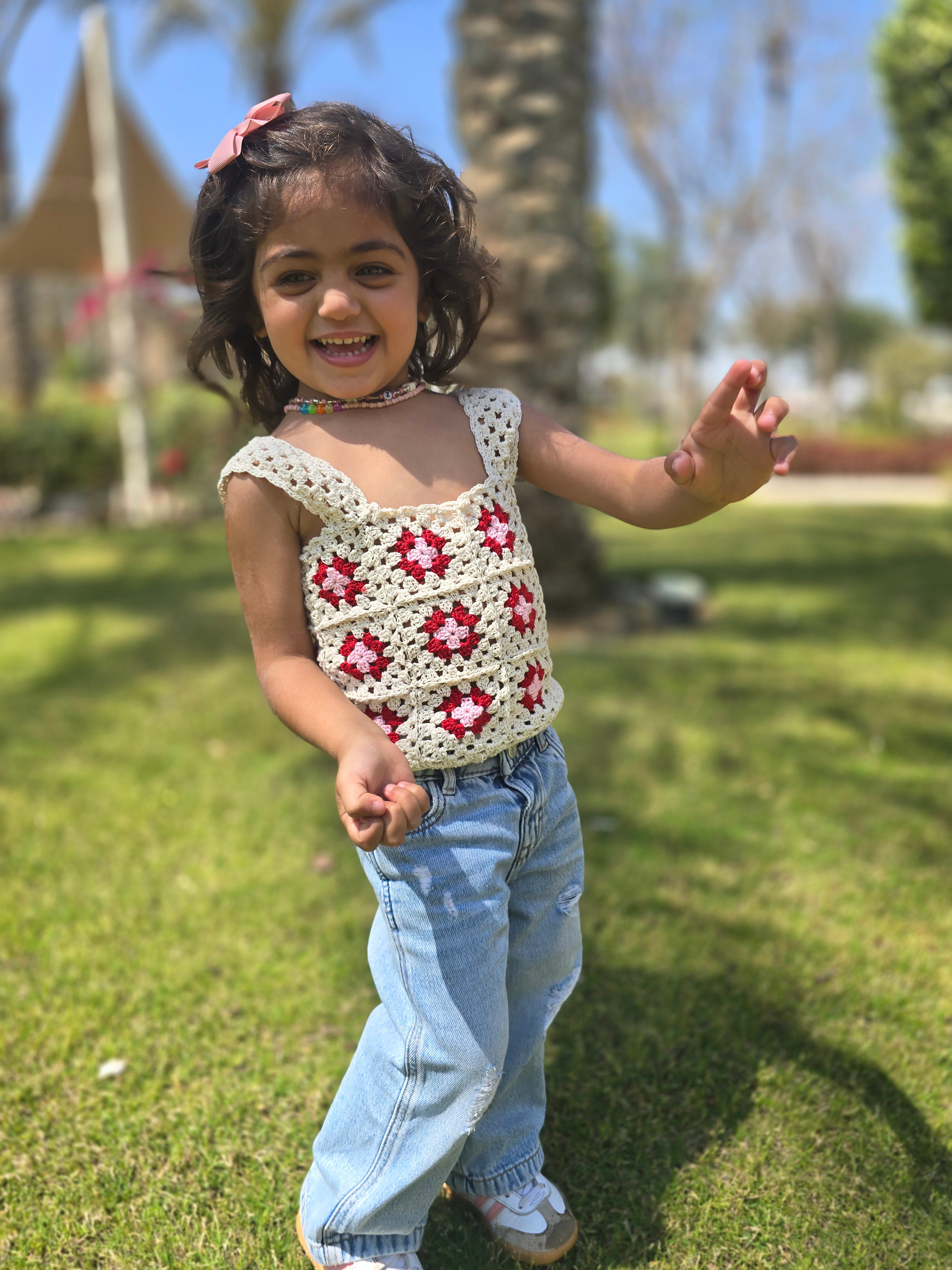 Zeina crochet top