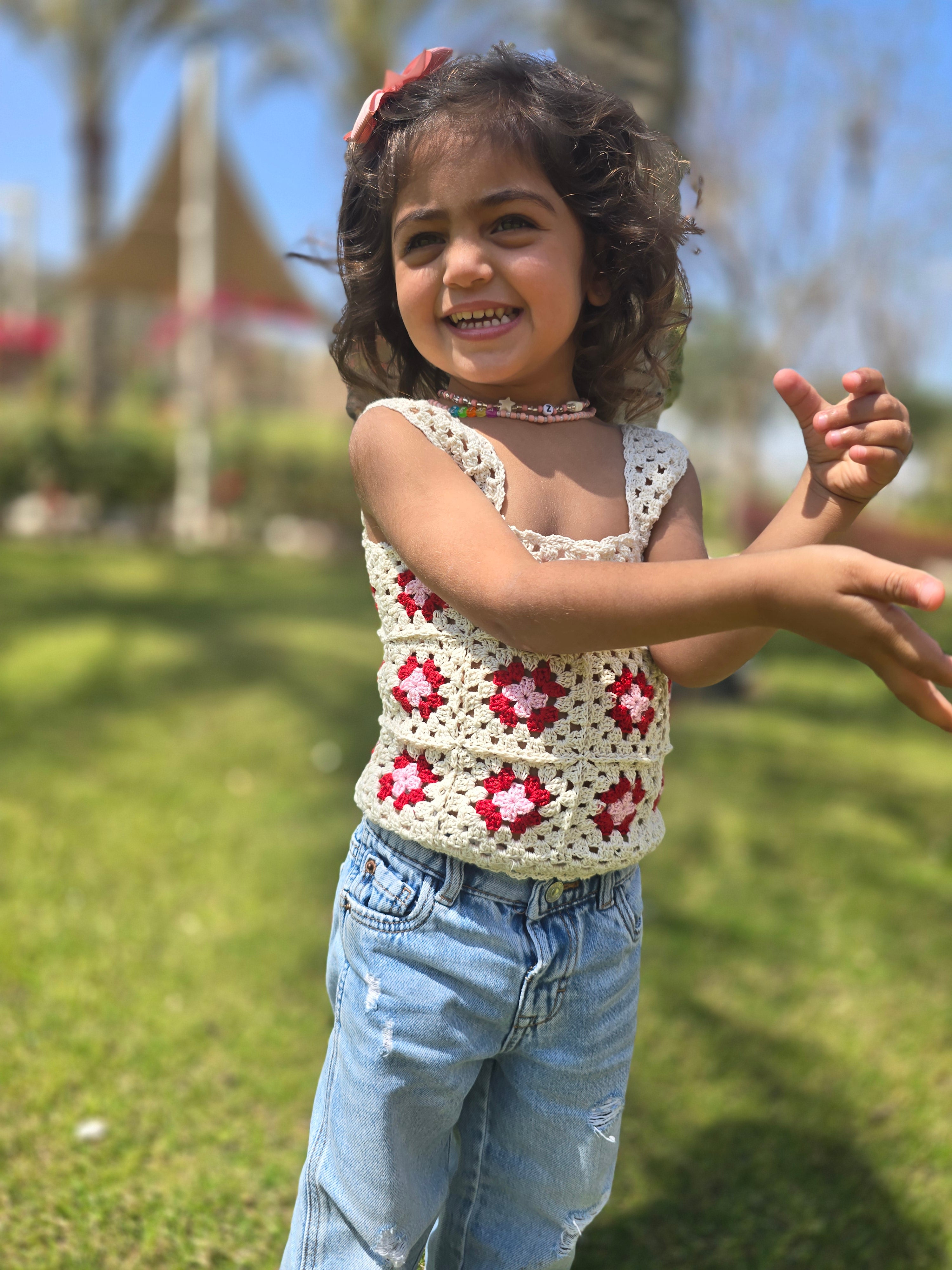 Zeina crochet top