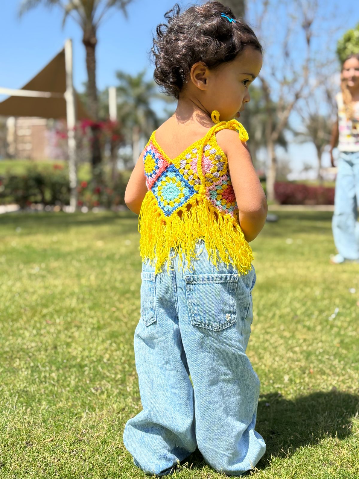 Lemonita fringe top