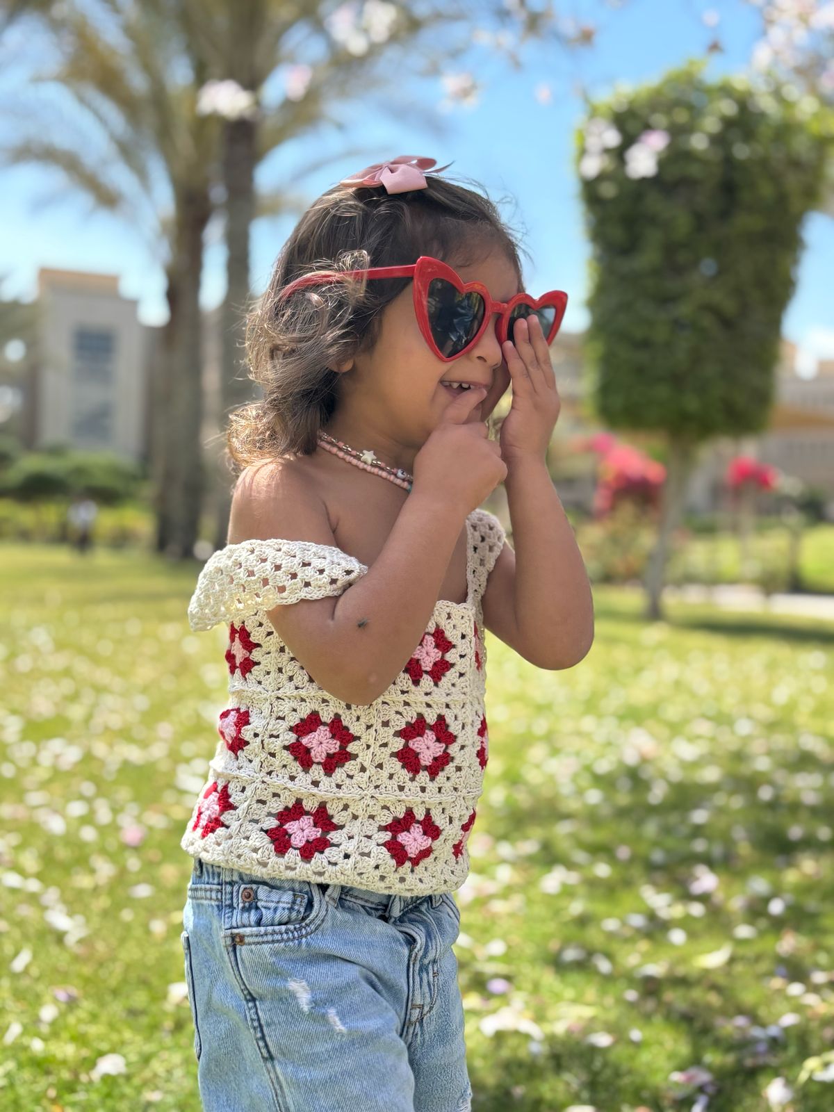 Zeina crochet top